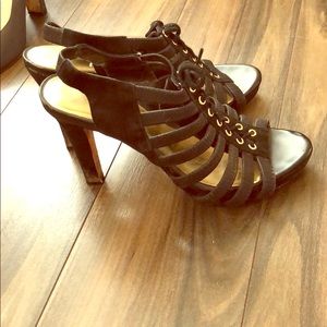 Antonio Melani Black Heel Sandals